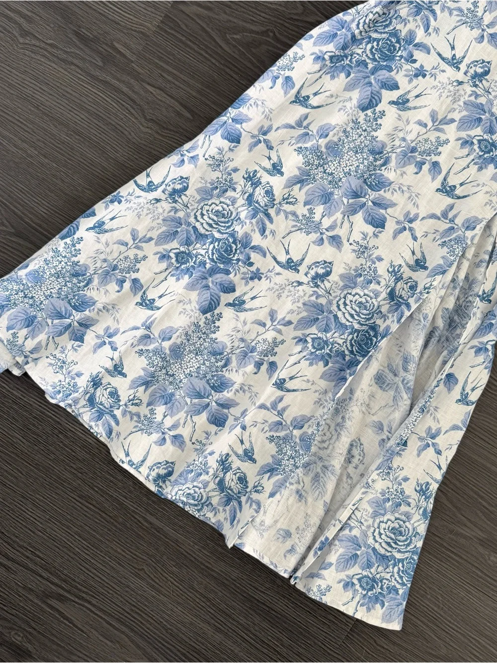 Reformation Blue Toile Spaulding Dress - Picture 10 of 12